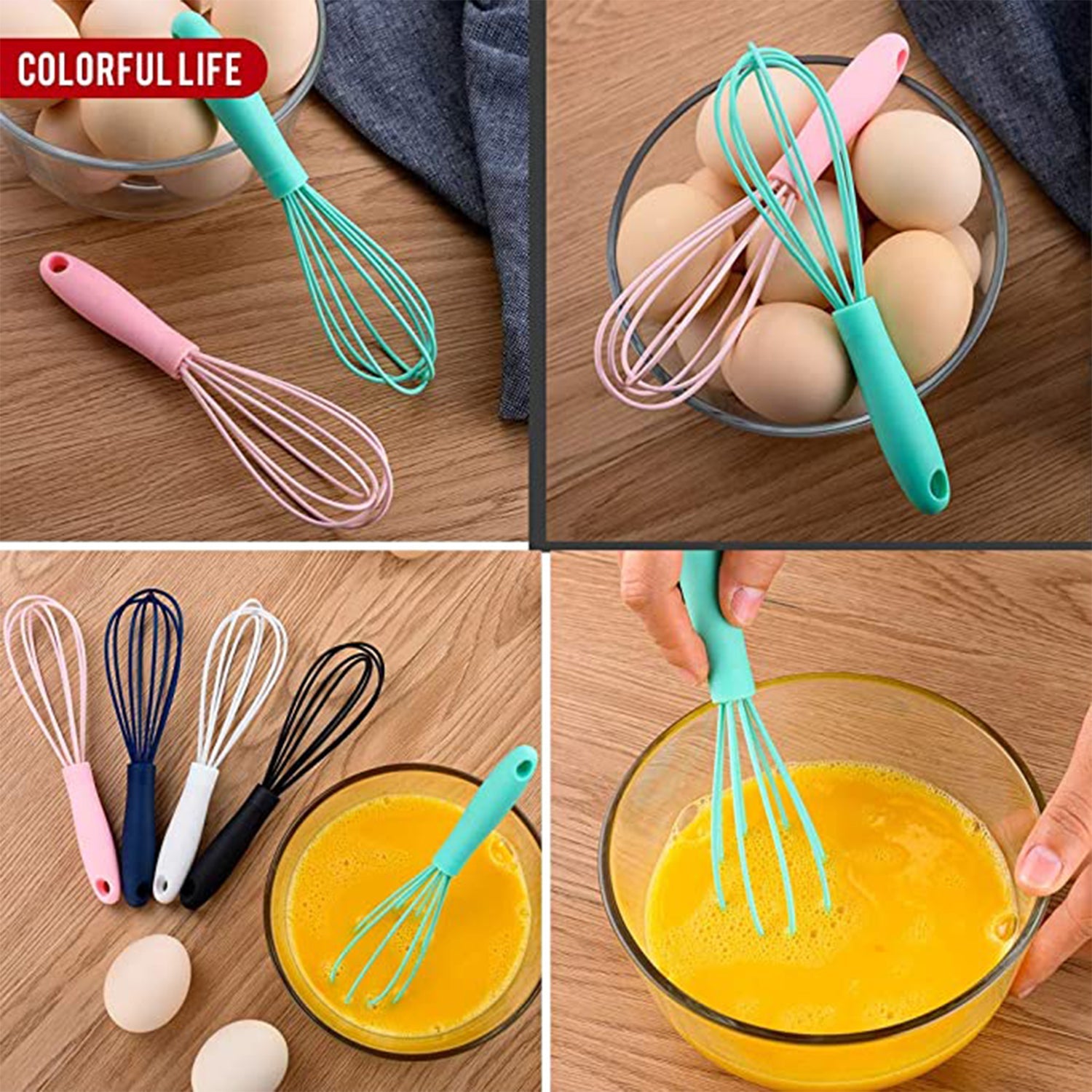2930 Manual Whisk Mixer Silicone Whisk, Cream Whisk, Flour Mixer, Rotary Egg Mixer, Kitchen Baking Tool. DeoDap 2930 Manual Whisk Mixer Silicone Whisk, Cream Whisk, Flour Mixer, Rotary Egg Mixer, Kitchen Baking Tool. DeoDap